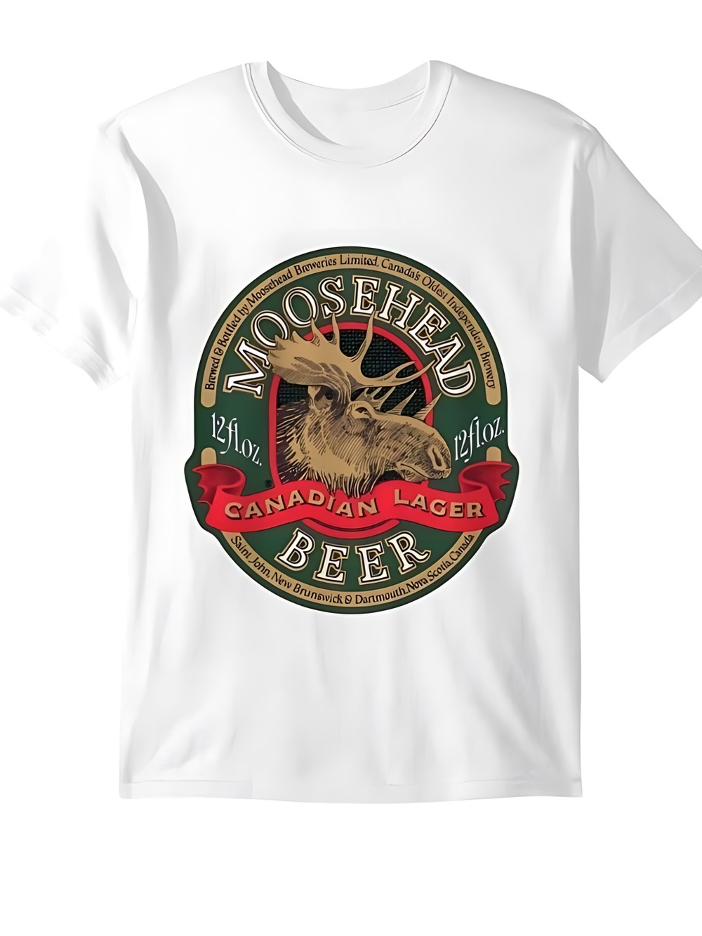 80S Moosehead Beer T Shirt Vintage Canadian Lager Retro Graphic Tee